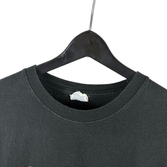 Vintage Y2K Hanes Guitar Player Music Band Graphic Shirt Size L